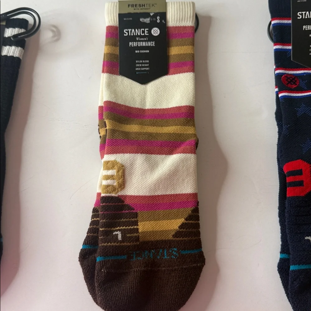 Stance Assortment of Socks. 3 Pairs. Small